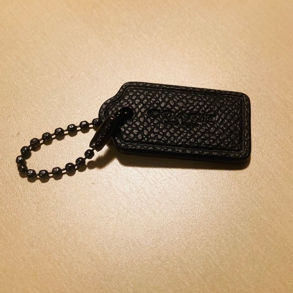Coach Black Keychain Tag - Picture 12 of 16